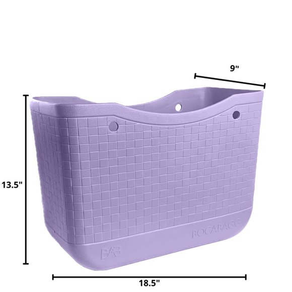 BocaBagg (LIlac) Large EVA Tote Bag-Like Bogg Bag - Picture 4 of 6